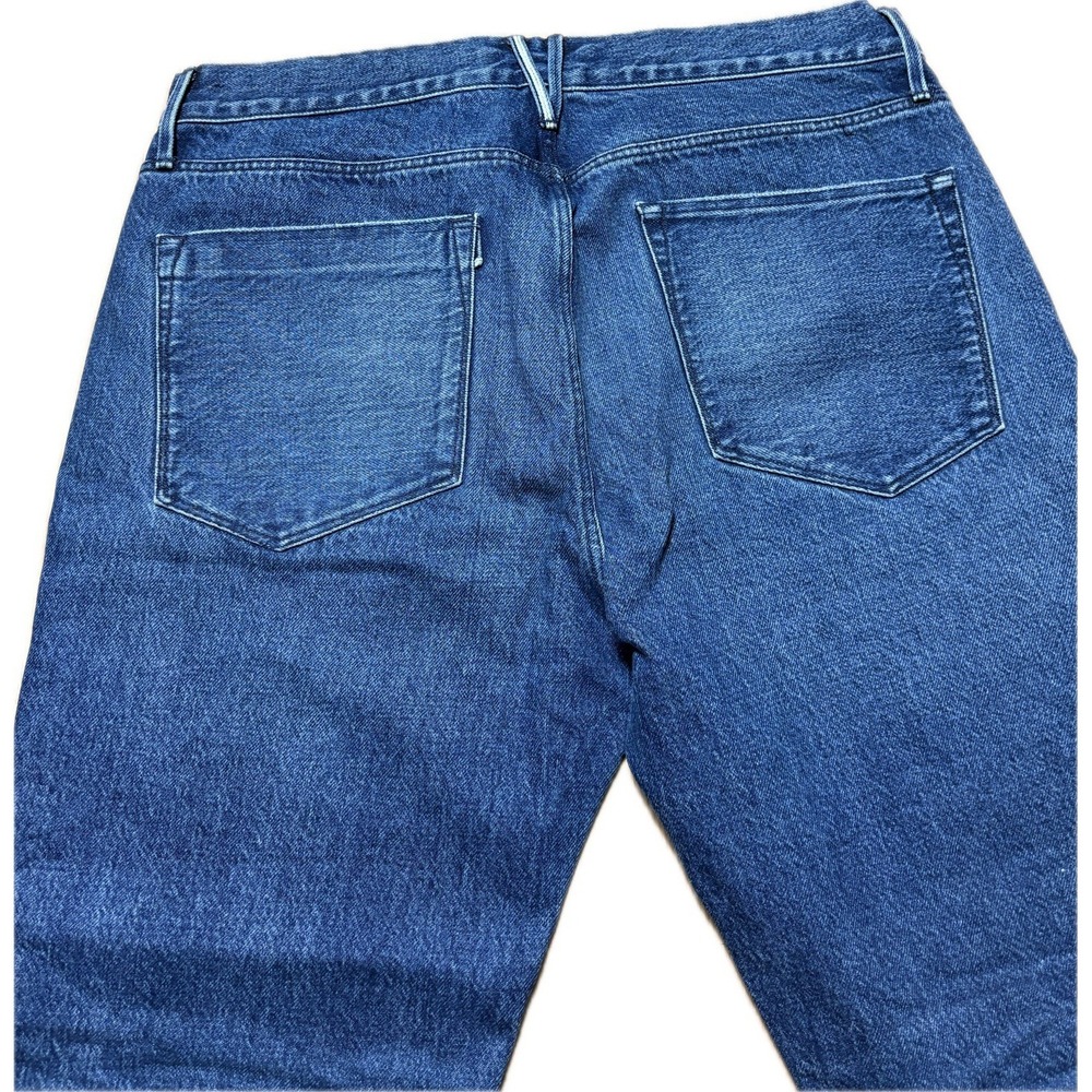 3x1 NYC Cropped Frayed Jeans Women Size 31 Medium Blue USA Made Fringe Boho Fun - Picture 9 of 10
